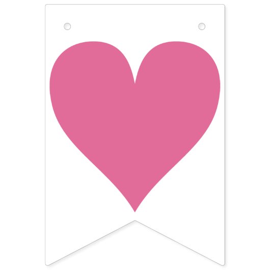 ピンクのハート結婚のバンティングフラグ披露宴 バンティングフラッグ (第2の旗)