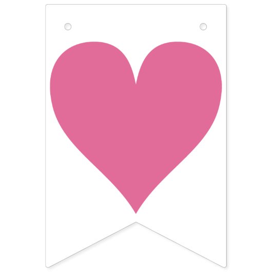 ピンクのハート結婚のバンティングフラグ披露宴 バンティングフラッグ (第1の旗)