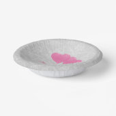 ピンクのハート結婚バルーンの紙 ペーパーボウル (傾斜あり)