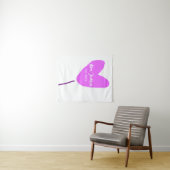 ピンクのハート風船 Mrs. 名前 入学・入社年 愛 タペストリー (インサイチュ(横))