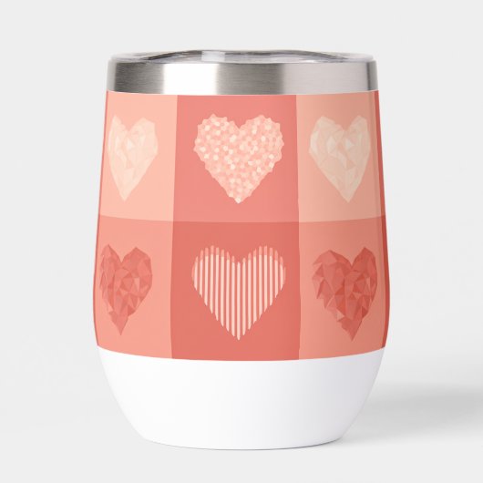 ピンクのハート (背面)