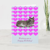 ピンクのハート カード (正面)