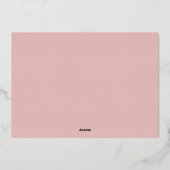 ピンクのハート ガレンティンの日 友達 2枚の写真 箔シーズンカード (裏面)