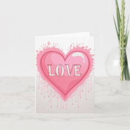 ピンクのハート シーズンカード