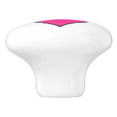 ピンクのハート/セラミックノブ セラミックノブ (側面)