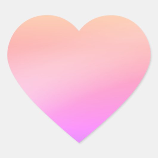 ピンクのハート ハートシール (正面)
