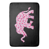 ピンクのハート バスマット (正面縦)