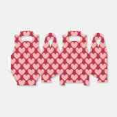 ピンクのハート フェイバーボックス (折り畳みなし)