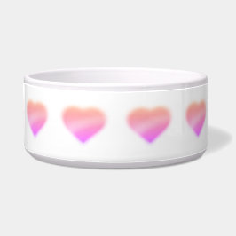 ピンクのハート ボウル