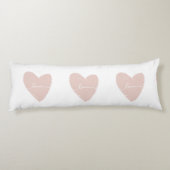 ピンクのハート ボディピロー (裏面)