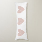 ピンクのハート ボディピロー (正面縦)
