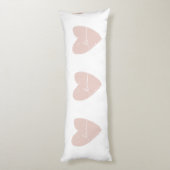 ピンクのハート ボディピロー (裏面 (縦))