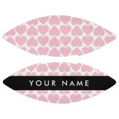 ピンクのハート，ロマンチック，あなたの名前，パーソナライズ アメリカンフットボール (パネル)