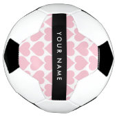 ピンクのハート,ロマンチック,あなたの名前,パーソナライズ サッカーボール (回転)