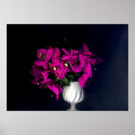 ピンクのハート（黒） ポスター