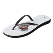 ピンクのハートFloStateめい想のサルビーチサンダル ビーチサンダル (アングル)