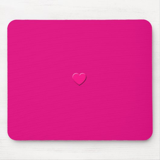 ピンクのハートMausepad マウスパッド (正面)