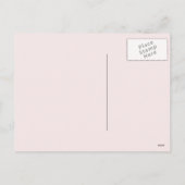 ピンクのハートNは郵便はがきを妨げます シーズンポストカード (裏面)