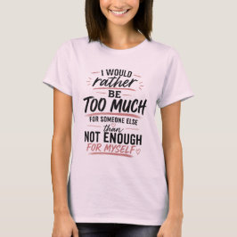 ピンクのハートTシャツが多すぎる?自信溢れる自分愛Tee Tシャツ