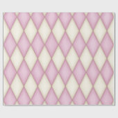 ピンクのハーレクイン 中世のおとぎ話（大判） ラッピングペーパー (フラット)