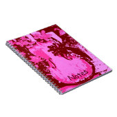 ピンクのバイオリンのノート ノートブック (右側)