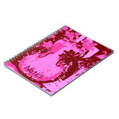 ピンクのバイオリンのノート ノートブック (左側)