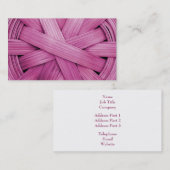 ピンクのバスケットのイメージ 名刺 (正面/裏面)