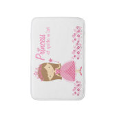 ピンクのバス・マットのプリンセス バスマット (正面縦)