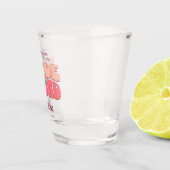 ピンクのバチェロレッテ花嫁スクワッド花嫁メイド ショットグラス (右)