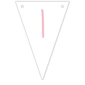 ピンクのバニーそれは女の子のベビーシャワーです バンティングフラッグ (第3の旗)