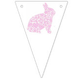 ピンクのバニーそれは女の子のベビーシャワーです バンティングフラッグ (第2の旗)