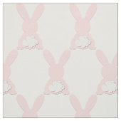 ピンクのバニーの綿織物 ファブリック (見本)