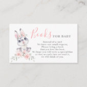 ピンクのバニー・ガールがブックカードを持ってくる エンクロージャーカード (正面)