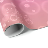 ピンクのバブル ラッピングペーパー (ロールコーナー)
