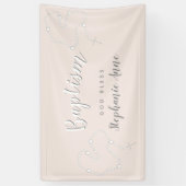 ピンクのバプティスロザリオ 横断幕 (縦)