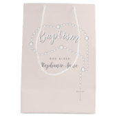 ピンクのバプテスマ·ロザリオ ミディアムペーパーバッグ (裏面)