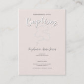 ピンクのバプテスマ·ロザリオ 名刺 (正面)