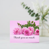 ピンクのバラがピンクのバラ感謝していがある ポストカード (スタンド正面)