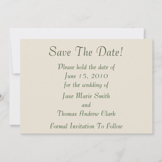 ピンクのバラが日付を保存 セーブザデート (裏面)