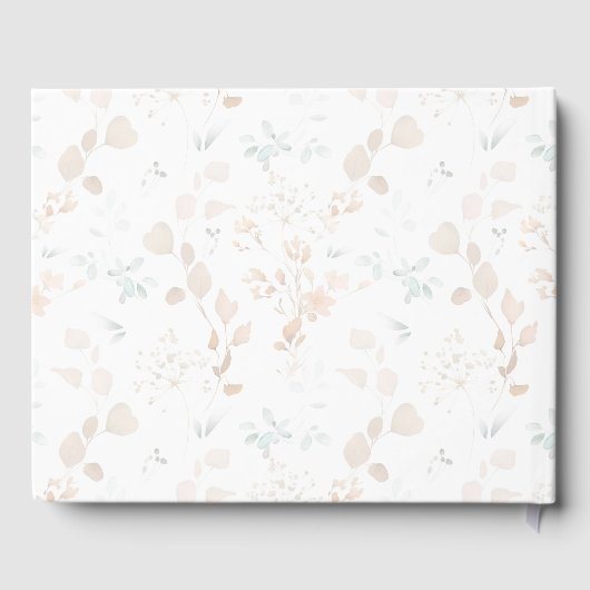 ピンクのバラが50周年結婚を迎える ゲストブック (裏面)