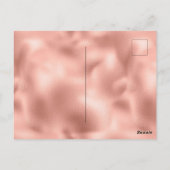 ピンクのバラきらびやかなグラムスパークル ポストカード (裏面)