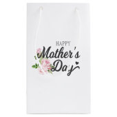ピンクのバラでお母さんの日を楽しむ|抱き枕 スモールペーパーバッグ (裏面)
