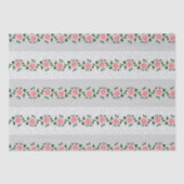 ピンクのバラとウェディングレース 薄葉紙 (正面)