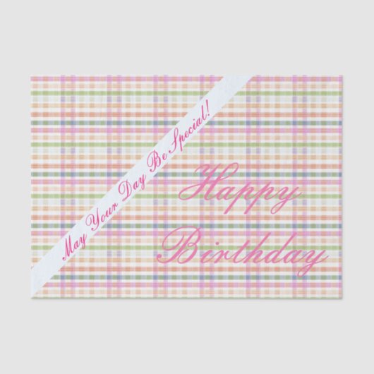 ピンクのバラとオレンジ 薄葉紙 (正面)