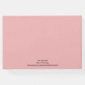 ピンクのバラとジュエリーのプリティーなヴィンテージ ゲストブック (裏面)