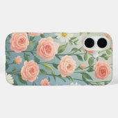 ピンクのバラとデイジー花 Case-Mate iPhoneケース (裏面 (横))
