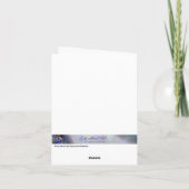 ピンクのバラとハチの写真入りオリジナルグリーティングカード カード (裏面)