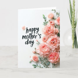 ピンクのバラとハッピーマザーズデーのホリデーカード シーズンカード