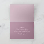 ピンクのバラとハートの母の日のカード カード (内部)