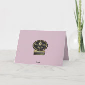 ピンクのバラとハートの母の日のカード カード (裏面)